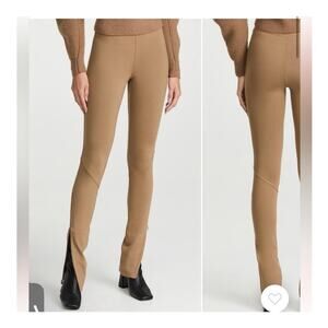 Something NAVY | NWT High Waisted Ponte Ankle Zip Leggings Khaki Size Medium